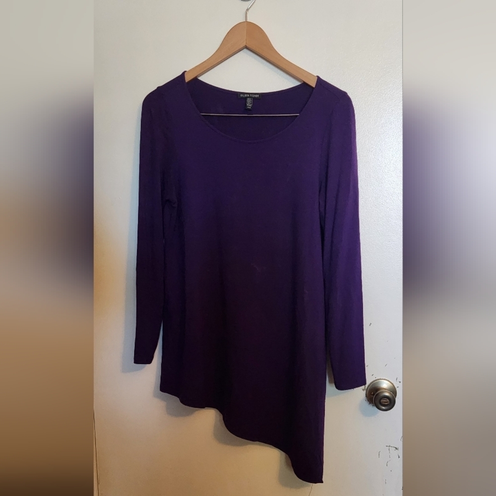 Eileen Fisher Deep Purple Blouse